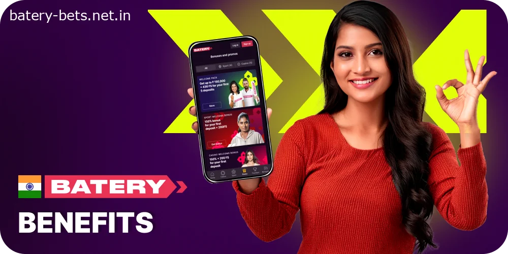 Batery Casino advantages for Indians