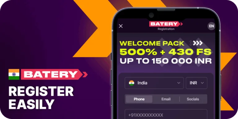 Register at Batery India