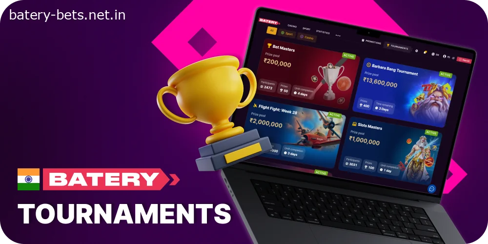 Batery India tournaments