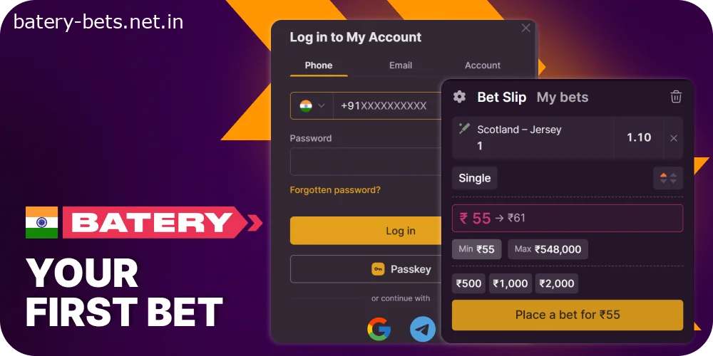 How to start betting at Batery Casino